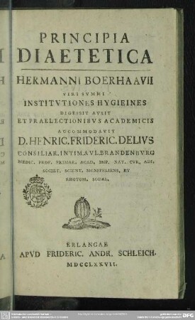 Principia Diaetetica