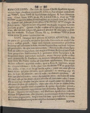 XXVI. [Argumentum sextum]