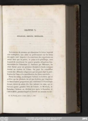 Chapitre X. Finances; Impots; Monnaies.