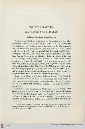 Zweites Kapitel. Propheten und Sibyllen