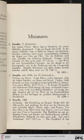 Minaturen (Nr.1-40)