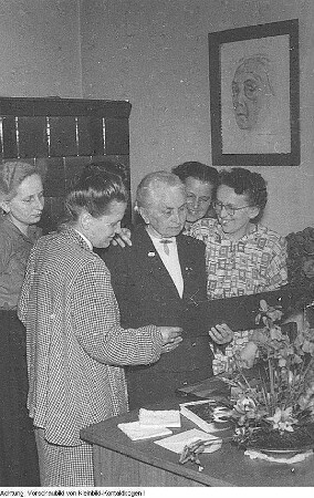 Olga Körner, Politikerin und Widerstandskämpferin, 1955