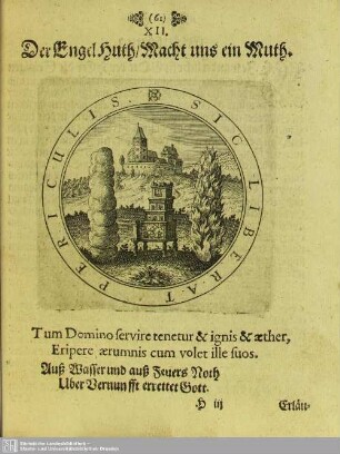 XII. Der Engel Huth, Macht uns ein Muth