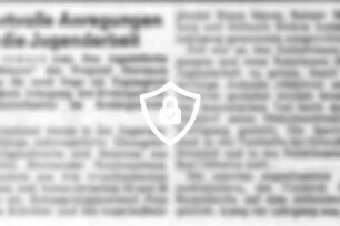 Wertvolle Anregungen für die Jugendarbeit