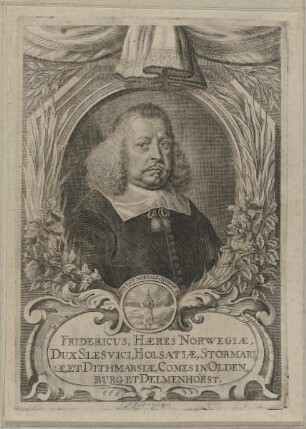 Bildnis des Herzogs Friedrich III. von Schleswig-Holstein-Gottorf, Domprobst zu Halberstadt