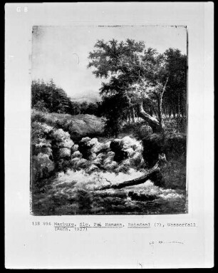 Landschaft mit Wasserfall