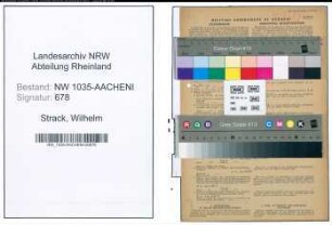 Entnazifizierung Wilhelm Strack , geb. 19.07.1896 (Bergingenieur)
