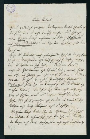 Brief vom 13. Nov. 1872