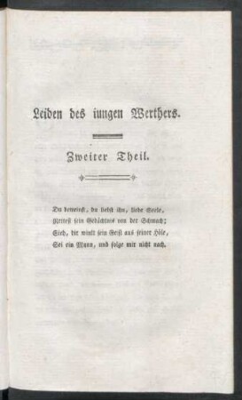 Leiden des jungen Werthers. Zweiter Theil.