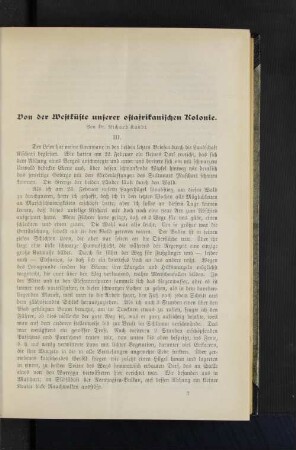 Von der Westküste unserer ostafrikanischen Kolonie.