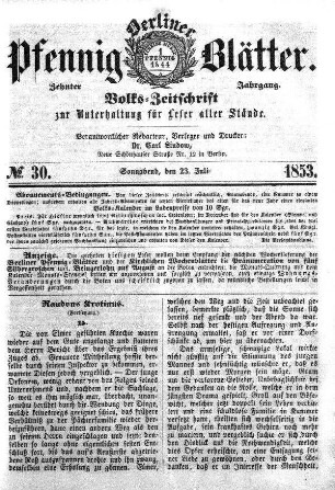 Nr. 30, Sonnabend, den 23. Juli