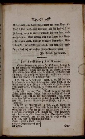 Zur Ausfüllung des Raums.