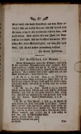 Zur Ausfüllung des Raums.