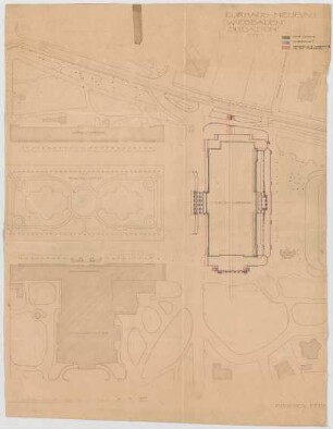 Thiersch, Friedrich von; Wiesbaden; Kurhaus - Lageplan