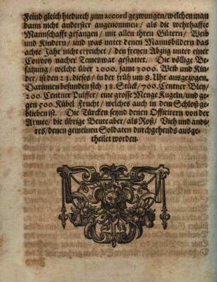 Extract Schreibens aus Wien, vom 30. Junii, 1688.