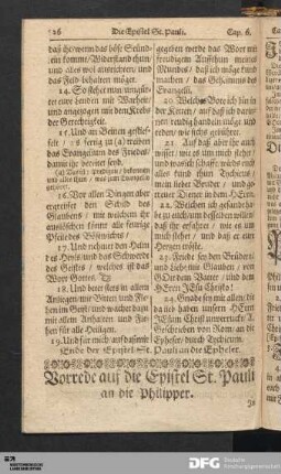 Die Epistel St. Pauli an die Philipper.