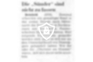 Die "Sünder" sind nicht zu fassen