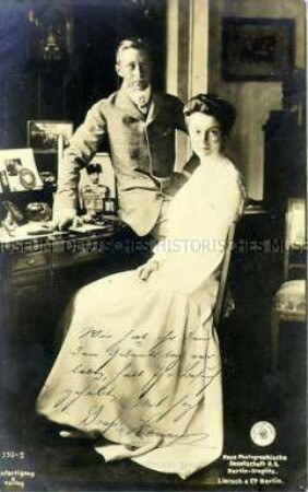 Kronprinz Wilhelm mit seiner Braut Cecilie