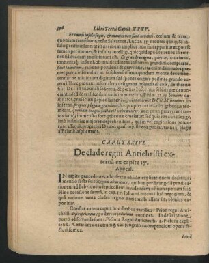 Caput XXXVI. De clade regni Antichristi externa ex capite 17. Apocal.