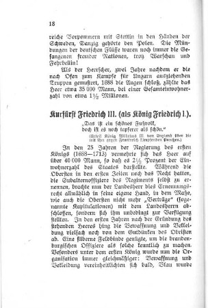 Kurfürst Friedrich III. (als König Friedrich I.).