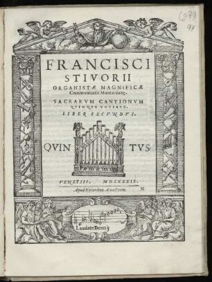 Francesco Stivori: Sacrarum cantionum quinque vocibus. Liber secundus. Quintus