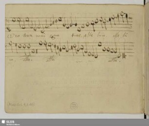 Anonymus: Deo dicamus gratias [enthaltene Handschrift]