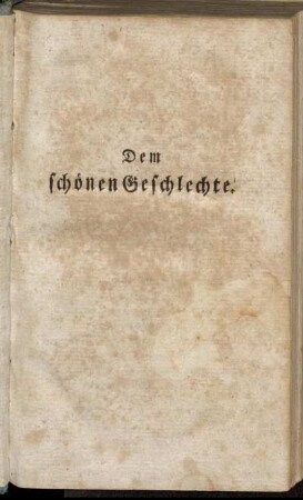 Dem schönen Geschlechte