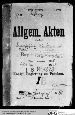 Bewirtschaftung von Zement und Kalk. Allgemeines