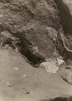Basalt mit Sandsteineinschluss. Ascherhübel bei Tharandt