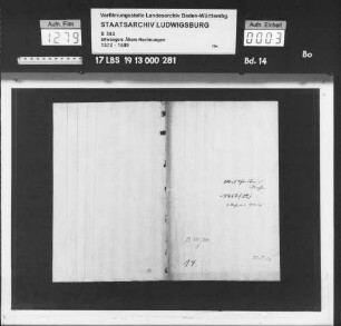 Rechnung Albert Schribers von der Abtei Nutzung wegen, aufgestellt Letare (12.3.) 1458