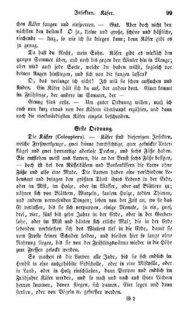 Erste Ordnung. Die Käfer (Coleoptera)