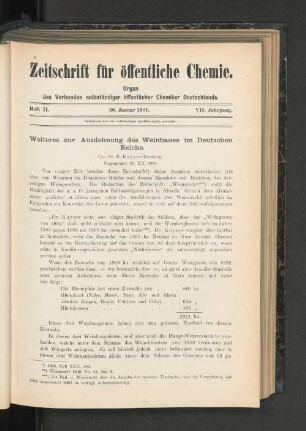 Heft II. 30. Januar 1901.