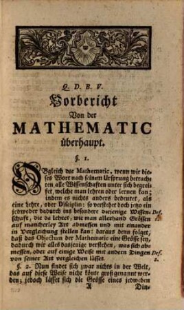 Einleitung zu den mathematischen Wissenschaften