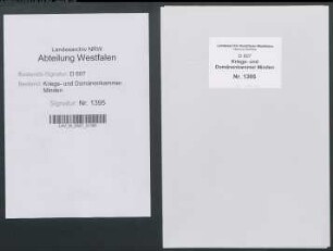Aufhebung und Wiedereinführung des Vogtgedinges zu Herford
