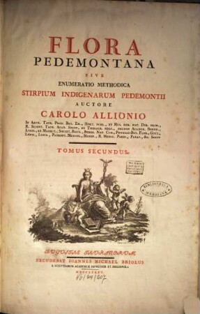Flora Pedemontana Sive Enumeratio Methodica Stirpium Indigenarum Pedemontii, 2