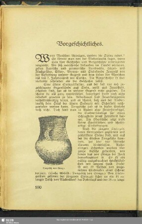 Vorgeschichtliches