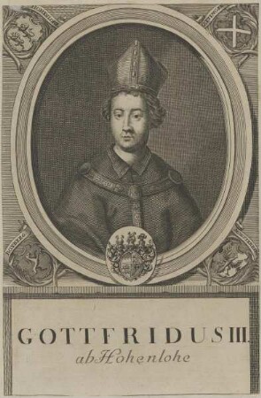 Bildnis des Gottfridus III. von Hohenlohe
