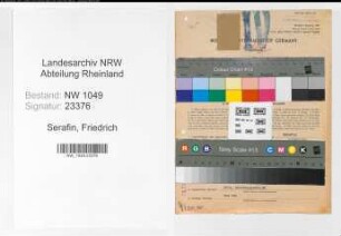 Entnazifizierung Friedrich Serafin , geb. 22.07.1896 (Schlosser)