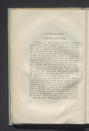 Drittes Kapitel. Scholastiker