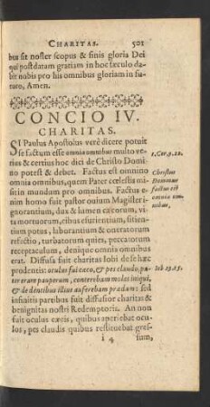 Concio IIV. Charitas.