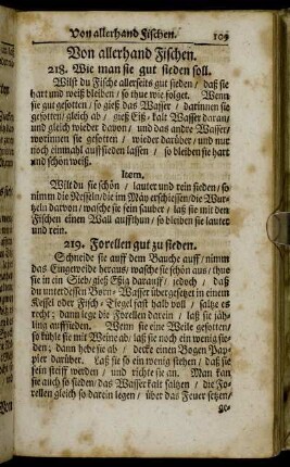 Von allerhand Fischen.
