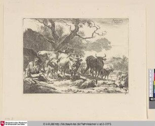 [Der sitzende alte Hirt; The seated old herd]