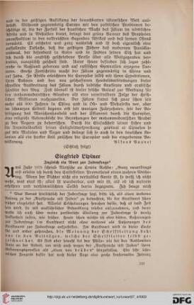 27: Siegfried Lipiner : zugleich ein Wort zur Judenfrage
