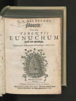 G. A. Brederoos Moortje : waer in hy Terentii Eunuchum heeft nae-gevolght ; gespeelt op de Amsterdamsche Schouwburgh, Anno 1646