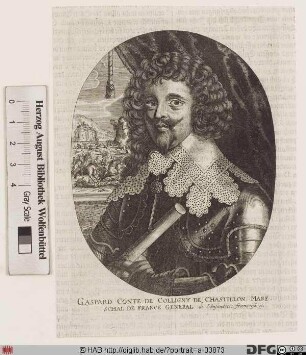 Bildnis Gaspard III de Coligny, marquis, später duc de Châtillon