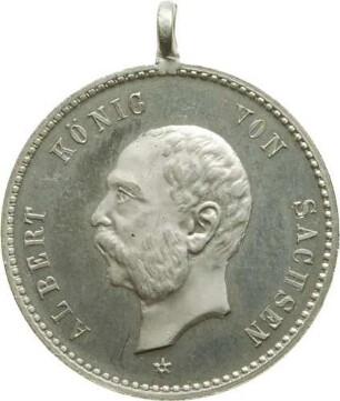 König Albert - Fahnenweihe des K. S. Militärvereins Niederpoyritz