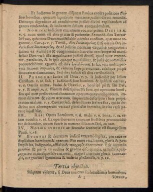 Tertia obiectio.