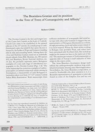 The Bratislava Gratian and its position in the tree of Trees of consanguinity and affinity
