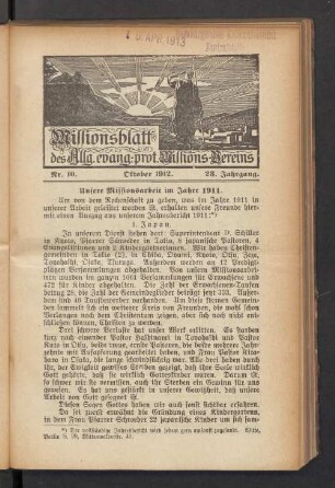 Nr. 10. Oktober 1912
