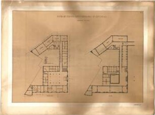 Billing, Hermann; Berlin; Reichstagsgebäude, Erweiterung - Erdgeschoss; Keller (Grundrisse)